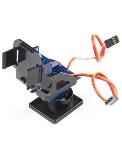 2-Axis FPV Camera Cradle Head w/ 9g Dual Servo / Steering Gear for Robot / R/C Car - Black   Blue
