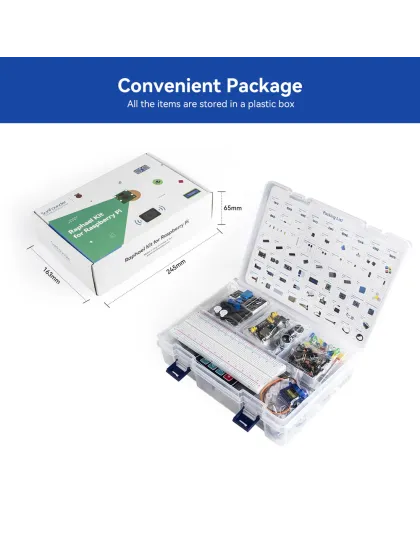 SunFounder Raspberry Pi Ultimate Starter Kit - Raphael Starter kit for Raspberry Pi 5/4B/3B+/3B/Zero 2W, RoHS Compliant, Video Courses