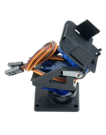 2-Axis FPV Camera Cradle Head w/ 9g Dual Servo / Steering Gear for Robot / R/C Car - Black   Blue