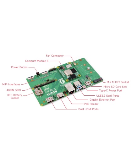 Raspberry Pi Compute Module 5 IO Board