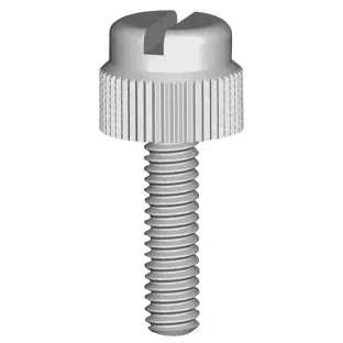 Slotted Knurled Nylon screw M4 x 16 each