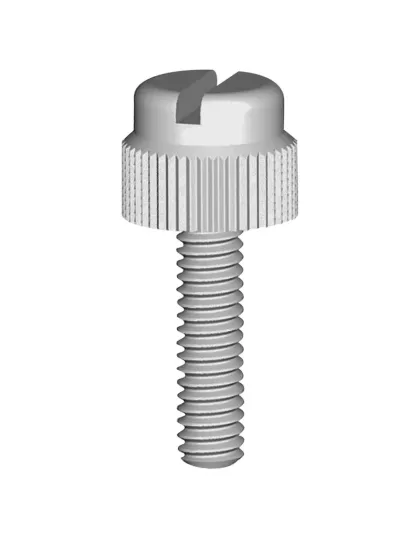 Slotted Knurled Nylon screw M4 x 16 each