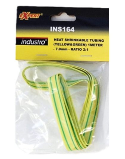 2:1 Green/Yellow 2.5mm Heat Shrink - 1meter