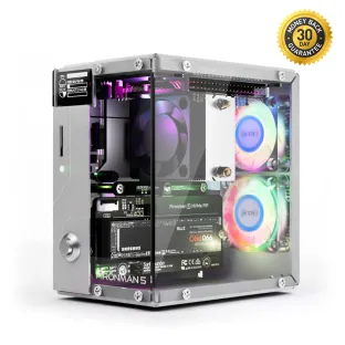 Sunfounder Pironman 5 NVMe M.2 SSD PCIe Mini PC Case for Raspberry Pi 5 Hailo-8L AI accelerator with Tower Cooler+Dual RGB Fans