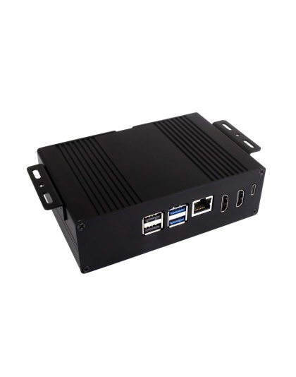 Multi-functional All-in-one Mini-Computer Kit Designed for Raspberry Pi 5, Aluminum Alloy Case, PCIe to M.2 interface adapter board inside