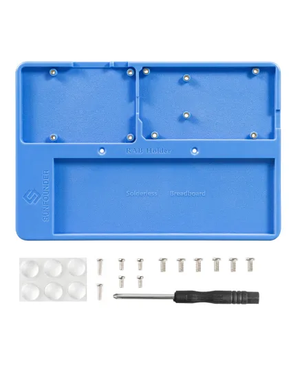 SunFounder RAB Holder Breadboard Kit for Raspberry Pi 5/4, Arduino Uno R4 Minima/Wifi/Uno R3/Mega R3
