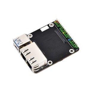 Mini Dual Gigabit Ethernet Base Board Designed for Raspberry Pi Compute Module 5(Not Included)