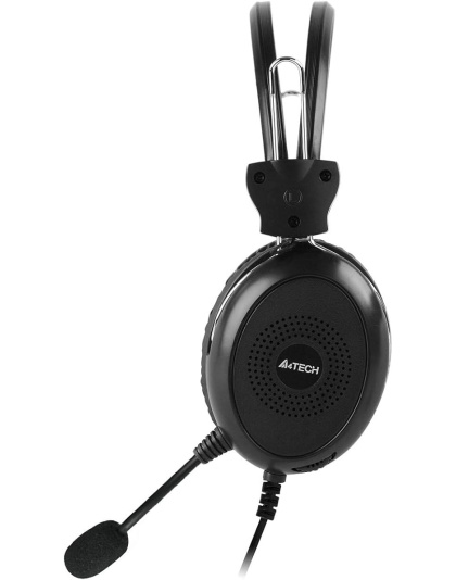 A4 Tech Hu-30 Headphones with Microphone USB - Black