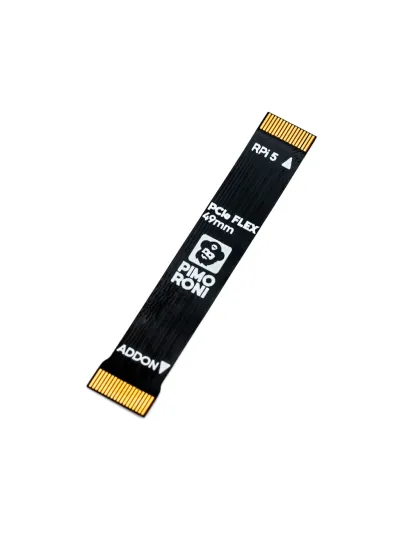 PCIe Flex Cable for NVMe Base and Raspberry Pi 5 – PCIe Flex 49mm