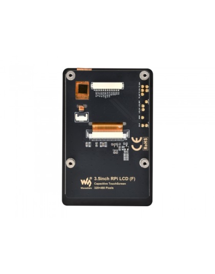 3.5inch Capacitive Touch Display (F) for Raspberry Pi, IPS Panel, 320×480 Resolution, 5-point Touch, Immersion Gold Process, Toughened Glass Panel
