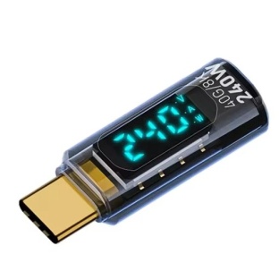 USB-C USB4 Extender Digital Wattage Meter PD 3.1 240W LED Display