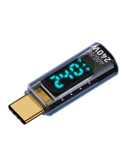 USB-C USB4 Extender Digital Wattage Meter PD 3.1 240W LED Display