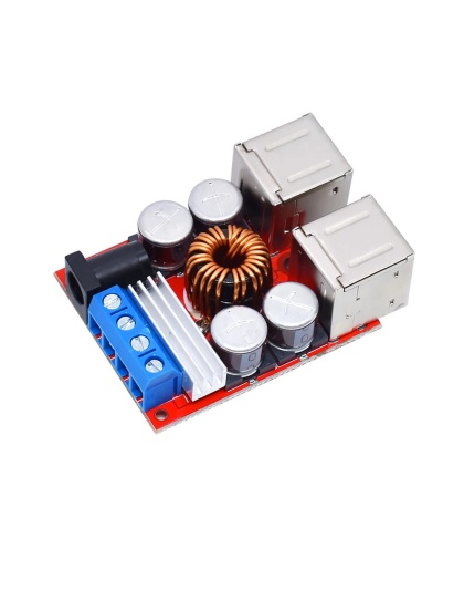 DC-DC Vehicle Charging Board 8V-35V to 5V 8A Power Supply Depressurization Module 4 port USB Output mobile Charger