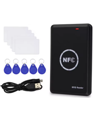 RFID Copier Duplicator 125KHz Key fob NFC Smart Card Reader Writer 13.56MHz Encrypted Programmer USB UID T5577 EM4305 Cards Tags