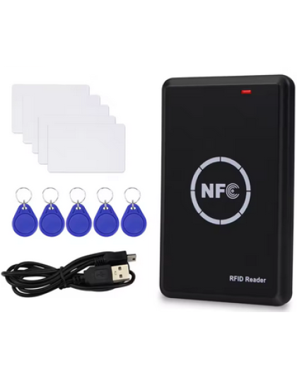 RFID Copier Duplicator 125KHz Key fob NFC Smart Card Reader Writer 13.56MHz Encrypted Programmer USB UID T5577 EM4305 Cards Tags