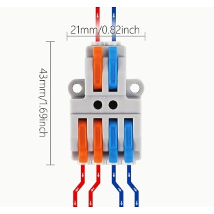 Lever-Operated Quick-Connect Terminal Block 2 to 4
