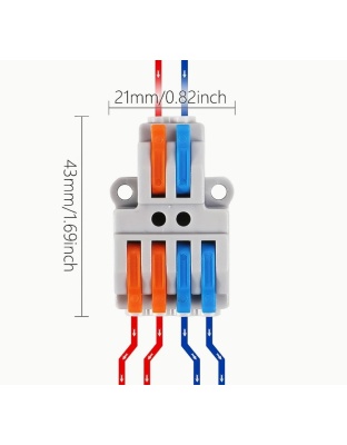 Lever-Operated Quick-Connect Terminal Block 2 to 4