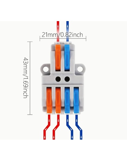 Lever-Operated Quick-Connect Terminal Block 2 to 4