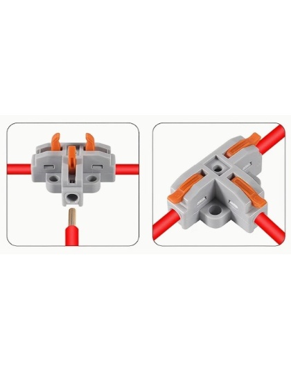Lever-Operated Quick-Connect Terminal Block T shaped