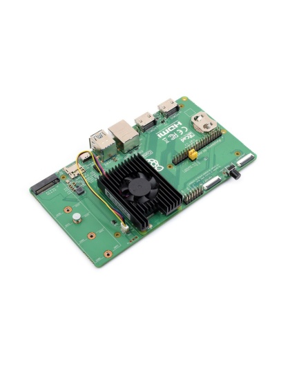 Dedicated All-in-one 3007 Cooling Fan For Raspberry Pi Compute Module 5, 5V Power Supply, Speed Adjustable, With Thermal Tape