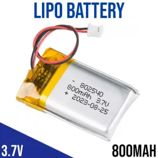 Battery LiPo 800mAh 3.7V