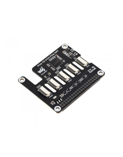 4-Ch PCIe FFC Adapter Board for Raspberry Pi 5