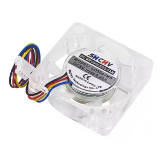 5V DC 30x30x7mm Raspberry Pi 5 Official case replacement fan clear with LEDs