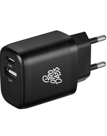 Pro Bass on the Go Dual USB Wall Adapter 12W max