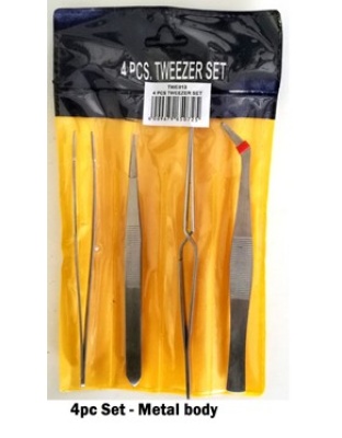 4 PieceTweezer Set