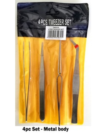 4 PieceTweezer Set
