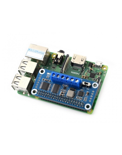 Motor Driver HAT for Raspberry Pi, I2C Interface