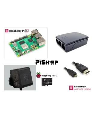 Raspberry Pi5 4GB Black Official Kit 64GB uSD