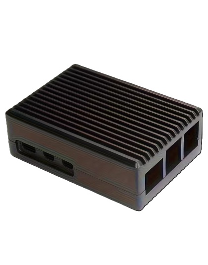 Passive Cooling Case for Raspberry Pi 5 – Matte Black Aluminium
