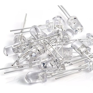 500Pcs 5MM Clear LED Mixed Kit Red Green Yellow Blue White ( Not Diffused )