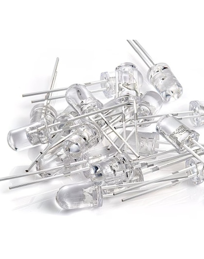 500Pcs 5MM Clear LED Mixed Kit Red Green Yellow Blue White ( Not Diffused )