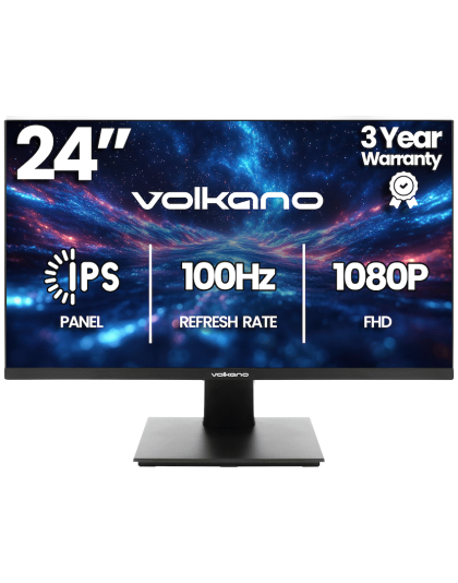 Volkano 24-inch Full HD IPS Monitor with HDMI/VGA, 100 Hz