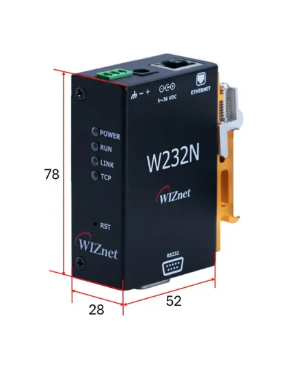 WIZnet W232N Ethernet to RS232 Converter