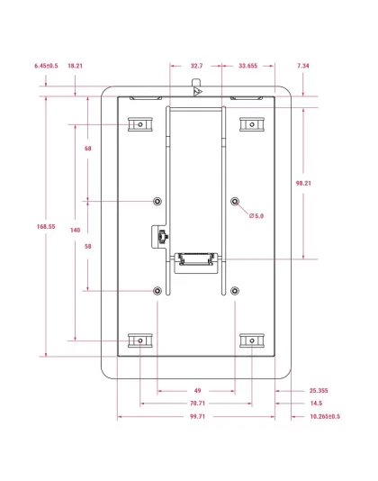 Raspberry Pi 7" Touch Display 2 720x1280-pixel resolution (Official)