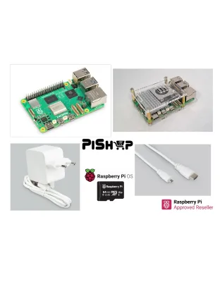 Raspberry Pi5 4GB SP kit including active cooler 64GB A2 uSD