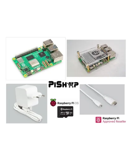 Raspberry Pi5 4GB SP kit including active cooler 64GB A2 uSD