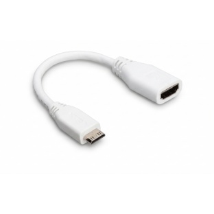 Official Mini HDMI Male to Standard HDMI Female Cable 10CM White for Zero
