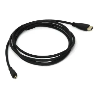 Official Black 2m Micro-HDMI to Standard HDMI for Pi4/5 and Pi400/500