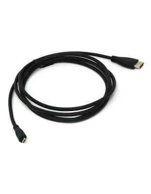 Official Black 2m Micro-HDMI to Standard HDMI for Pi4/5 and Pi400/500