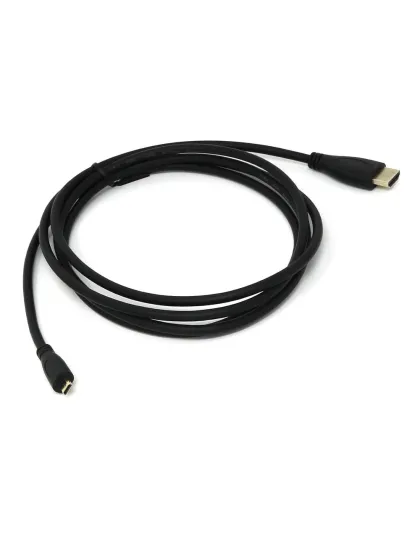 Official Black 2m Micro-HDMI to Standard HDMI for Pi4/5 and Pi400/500