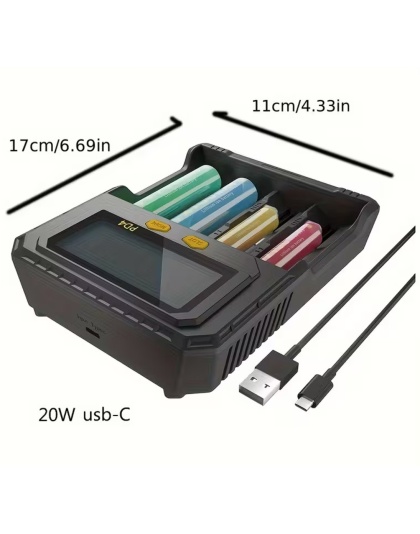 PD 20W LCD fast universal battery charger