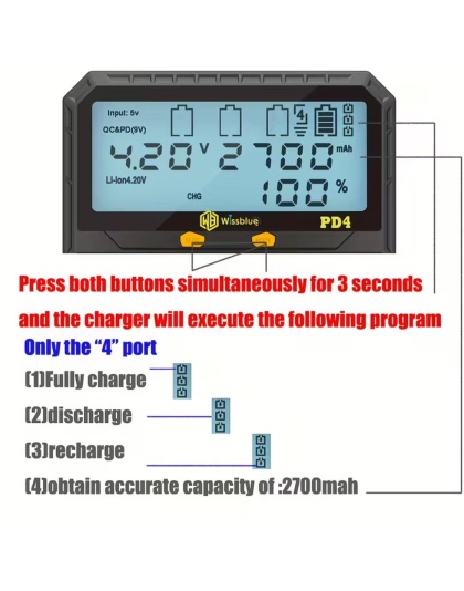 PD 20W LCD fast universal battery charger