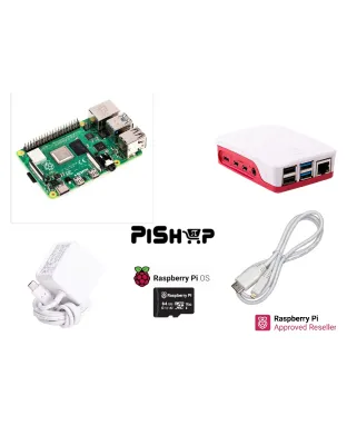 Raspberry Pi4 Model B 8GB Red/White Official Case Kit 64GB uSD